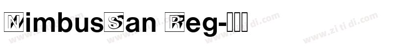 NimbusSan Reg字体转换
